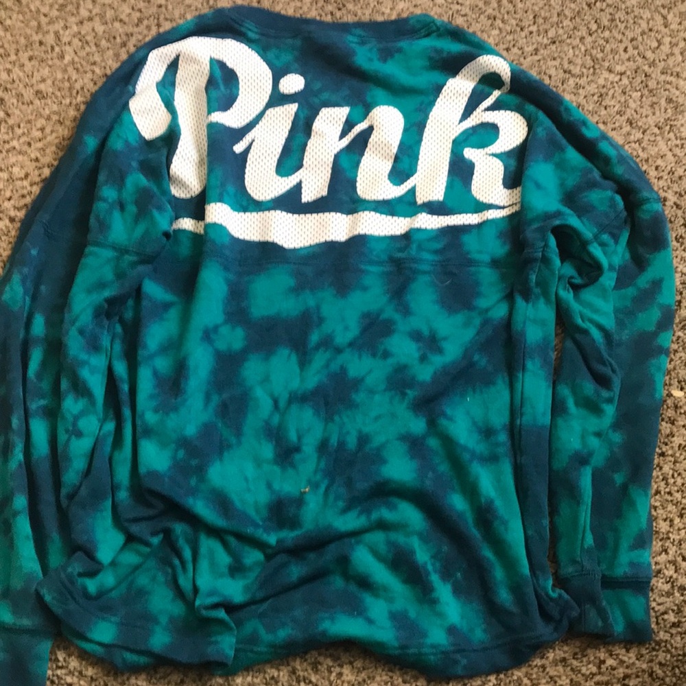 Victoria Secret (pink) long sleeve tiedye sweater